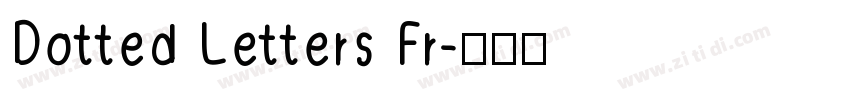 Dotted Letters Fr字体转换